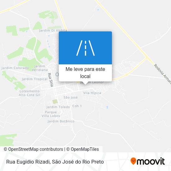 Rua Eugidio Rizadi mapa