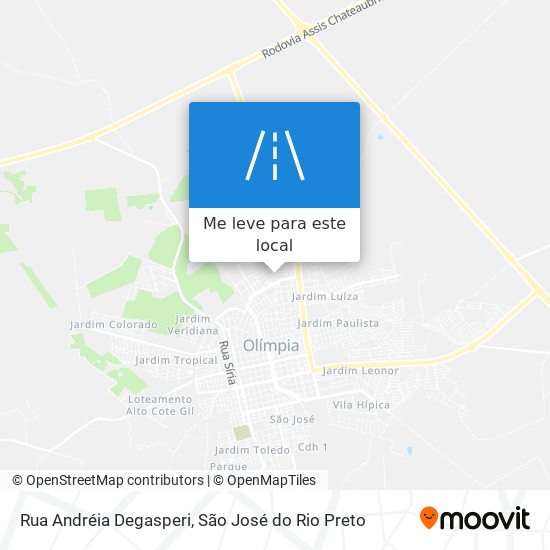 Rua Andréia Degasperi mapa