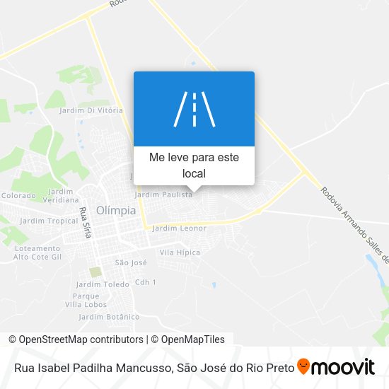Rua Isabel Padilha Mancusso mapa