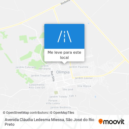 Avenida Cláudia Ledesma Miessa mapa