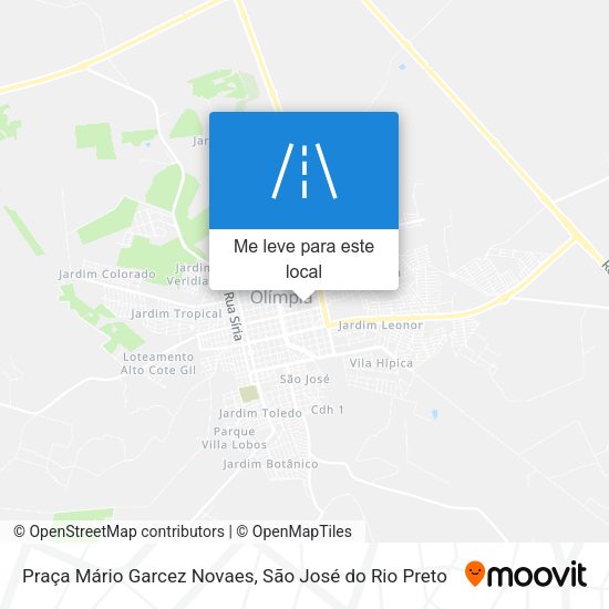 Praça Mário Garcez Novaes mapa