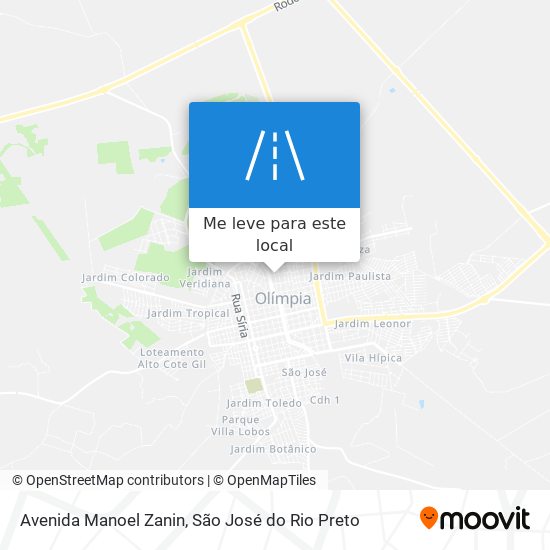 Avenida Manoel Zanin mapa