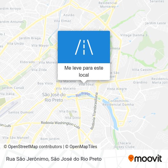 Rua São Jerônimo mapa