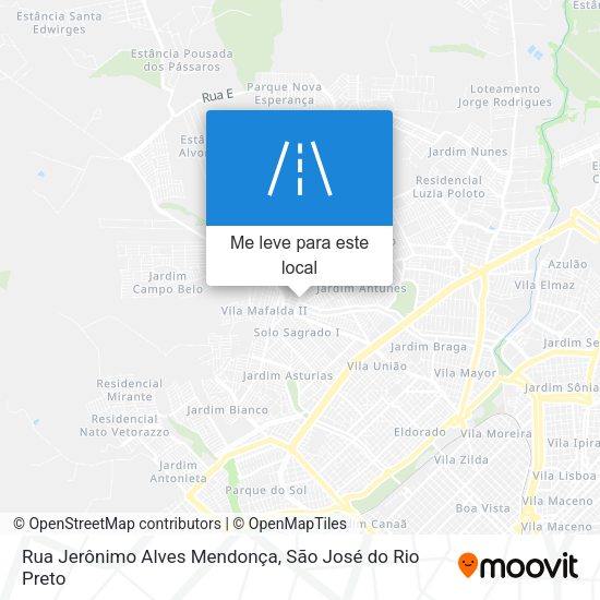 Rua Jerônimo Alves Mendonça mapa