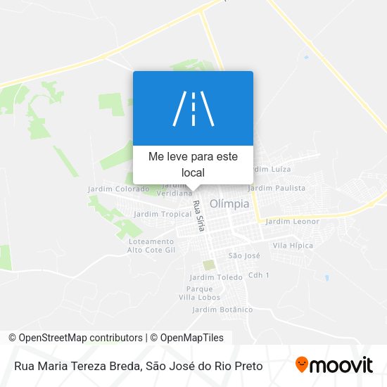 Rua Maria Tereza Breda mapa