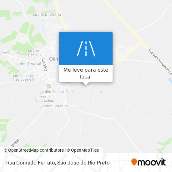Rua Conrado Ferrato mapa