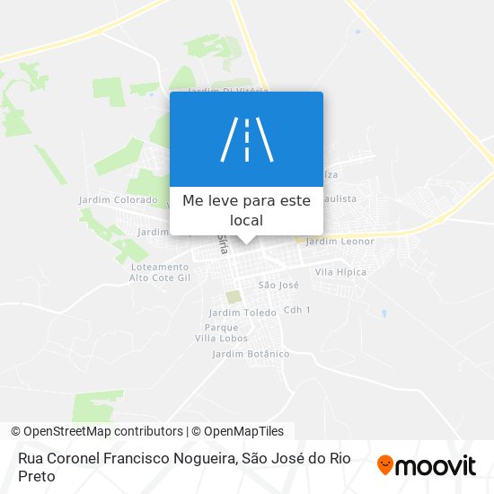 Rua Coronel Francisco Nogueira mapa