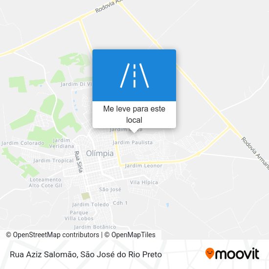 Rua Aziz Salomão mapa