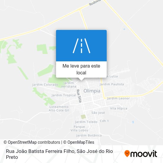 Rua João Batista Ferreira Filho mapa