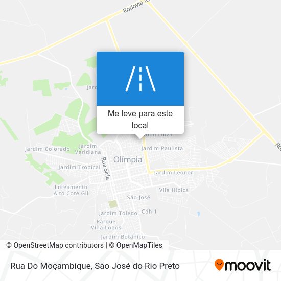 Rua Do Moçambique mapa