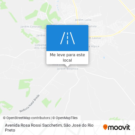 Avenida Rosa Rossi Sacchetim mapa