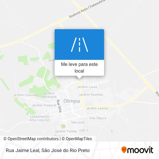 Rua Jaime Leal mapa