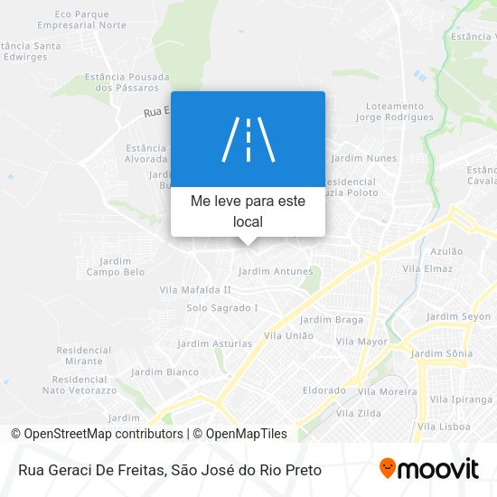 Rua Geraci De Freitas mapa