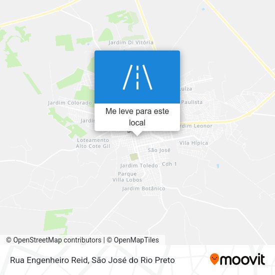 Rua Engenheiro Reid mapa