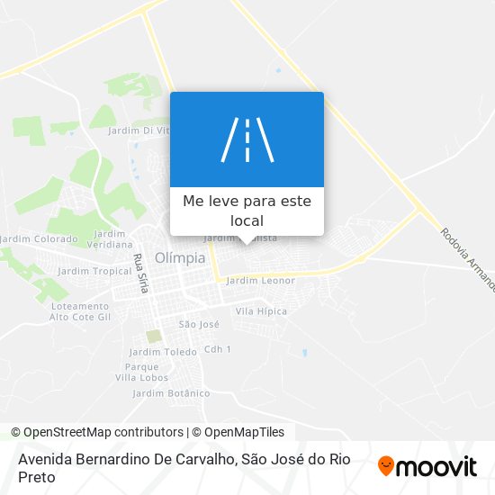 Avenida Bernardino De Carvalho mapa