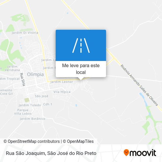Rua São Joaquim mapa