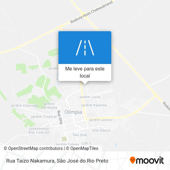 Rua Taizo Nakamura mapa