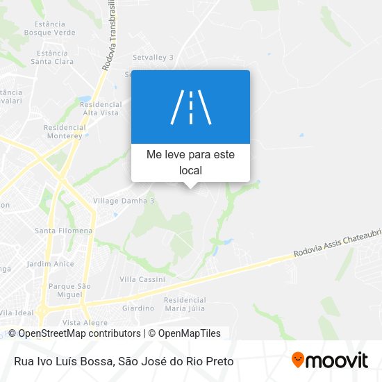Rua Ivo Luís Bossa mapa