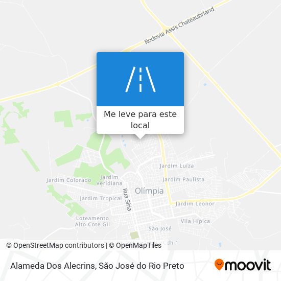 Alameda Dos Alecrins mapa