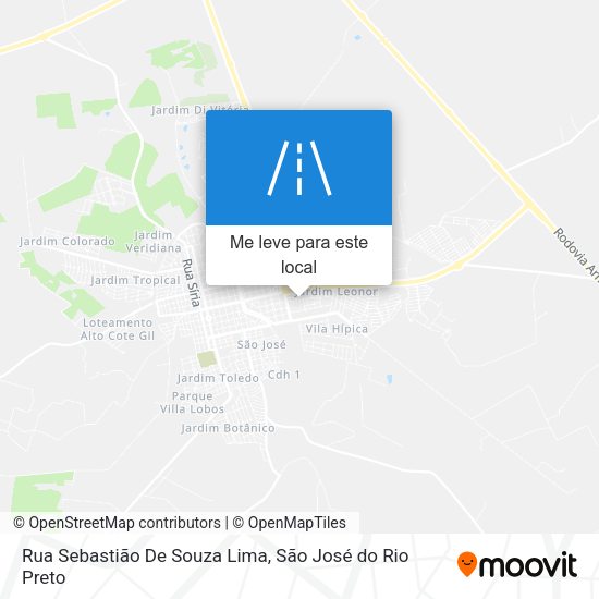 Rua Sebastião De Souza Lima mapa