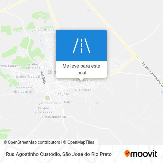 Rua Agostinho Custódio mapa