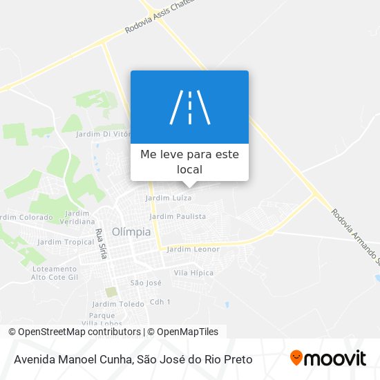 Avenida Manoel Cunha mapa