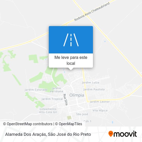 Alameda Dos Araçás mapa