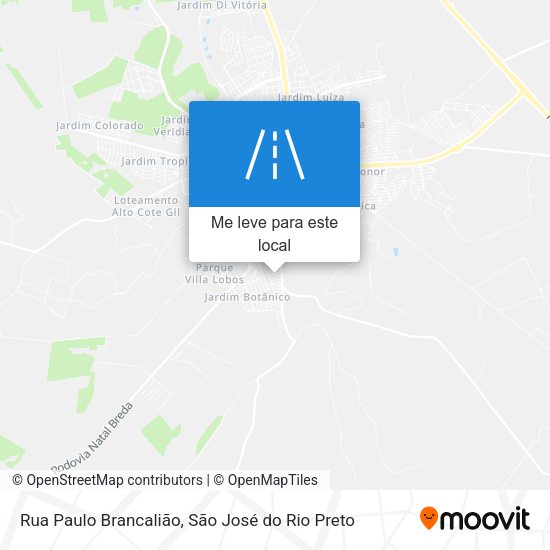 Rua Paulo Brancalião mapa