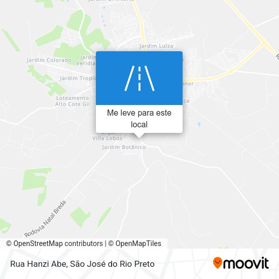 Rua Hanzi Abe mapa