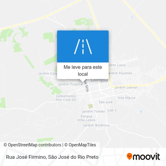 Rua José Firmino mapa