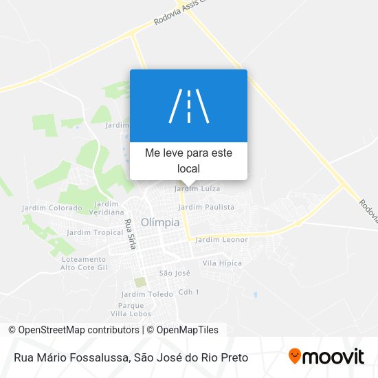 Rua Mário Fossalussa mapa