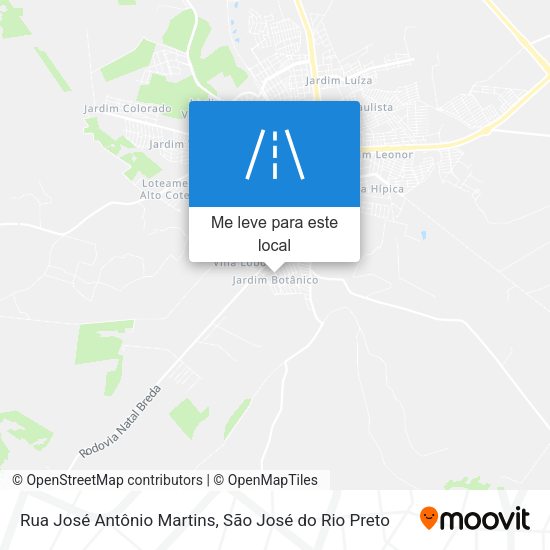 Rua José Antônio Martins mapa
