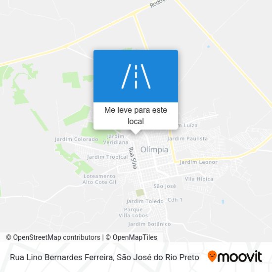 Rua Lino Bernardes Ferreira mapa