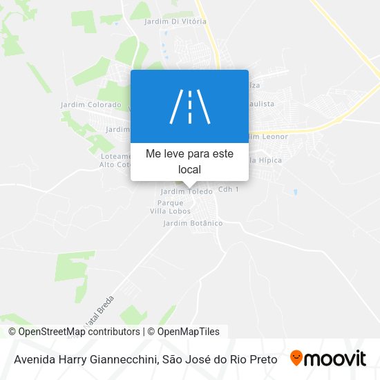 Avenida Harry Giannecchini mapa