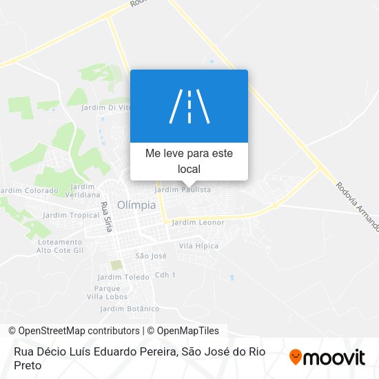 Rua Décio Luís Eduardo Pereira mapa
