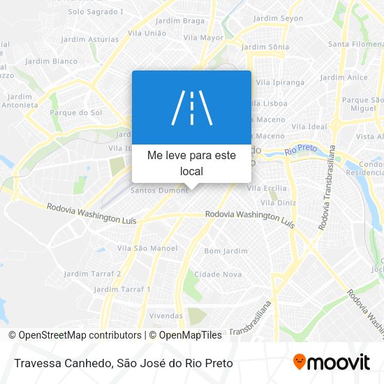 Travessa Canhedo mapa