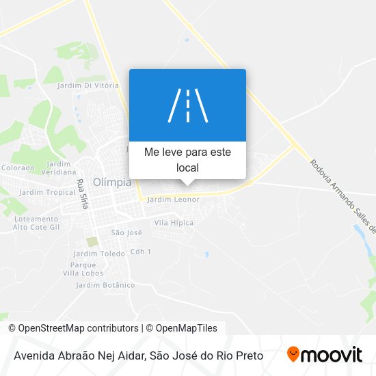 Avenida Abraão Nej Aidar mapa