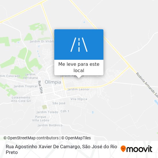 Rua Agostinho Xavier De Camargo mapa