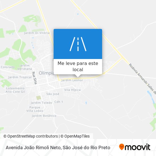 Avenida João Rimoli Neto mapa