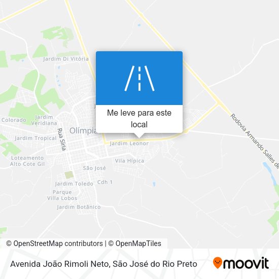 Avenida João Rimoli Neto mapa