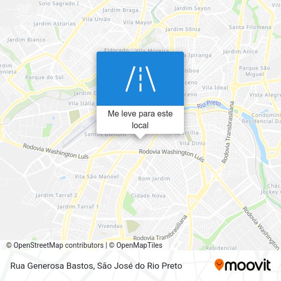 Rua Generosa Bastos mapa