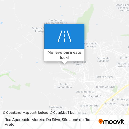 Rua Aparecido Moreira Da Silva mapa