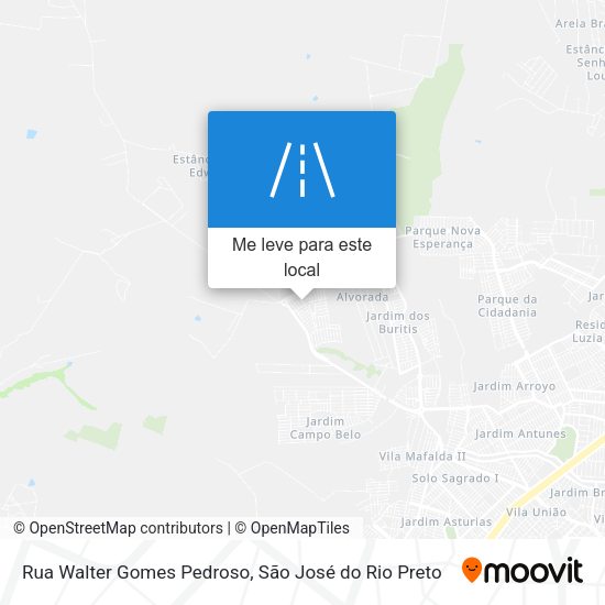 Rua Walter Gomes Pedroso mapa