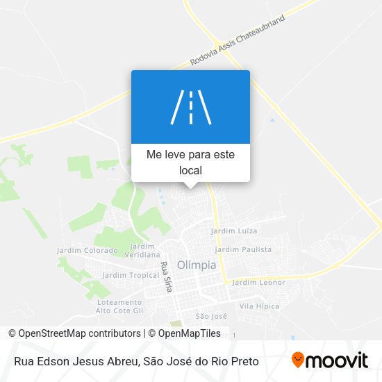 Rua Edson Jesus Abreu mapa