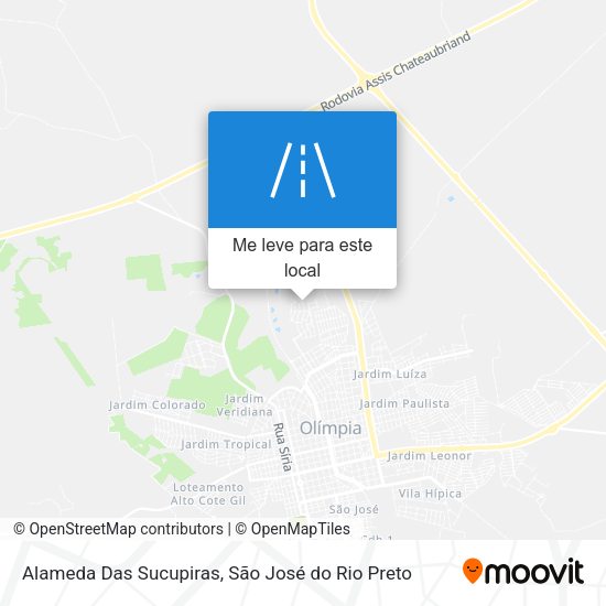 Alameda Das Sucupiras mapa