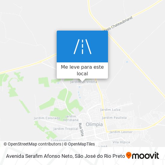 Avenida Serafim Afonso Neto mapa