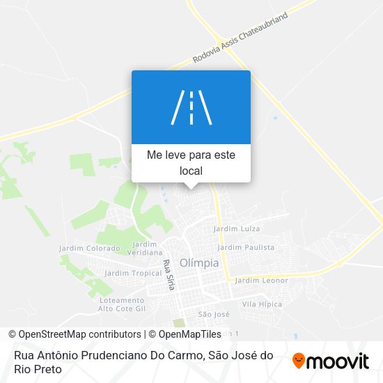 Rua Antônio Prudenciano Do Carmo mapa