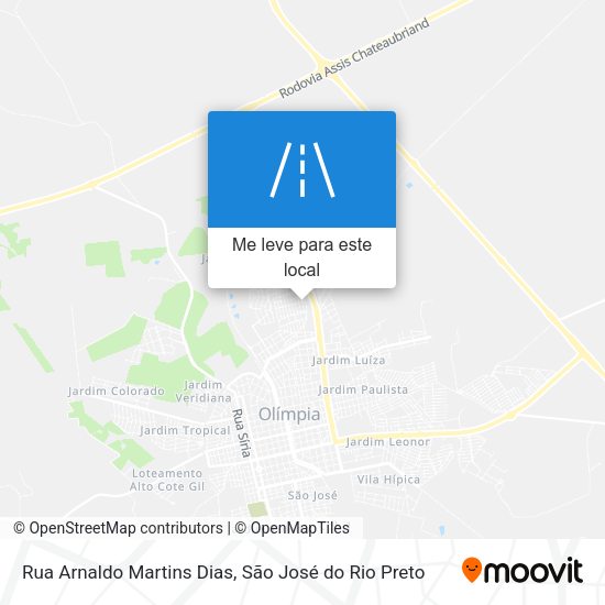 Rua Arnaldo Martins Dias mapa