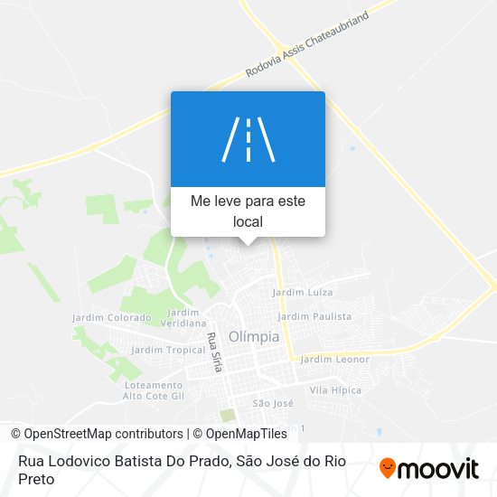 Rua Lodovico Batista Do Prado mapa