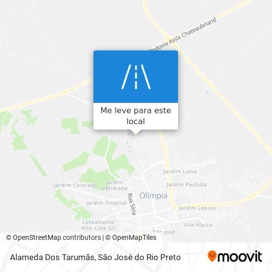 Alameda Dos Tarumãs mapa